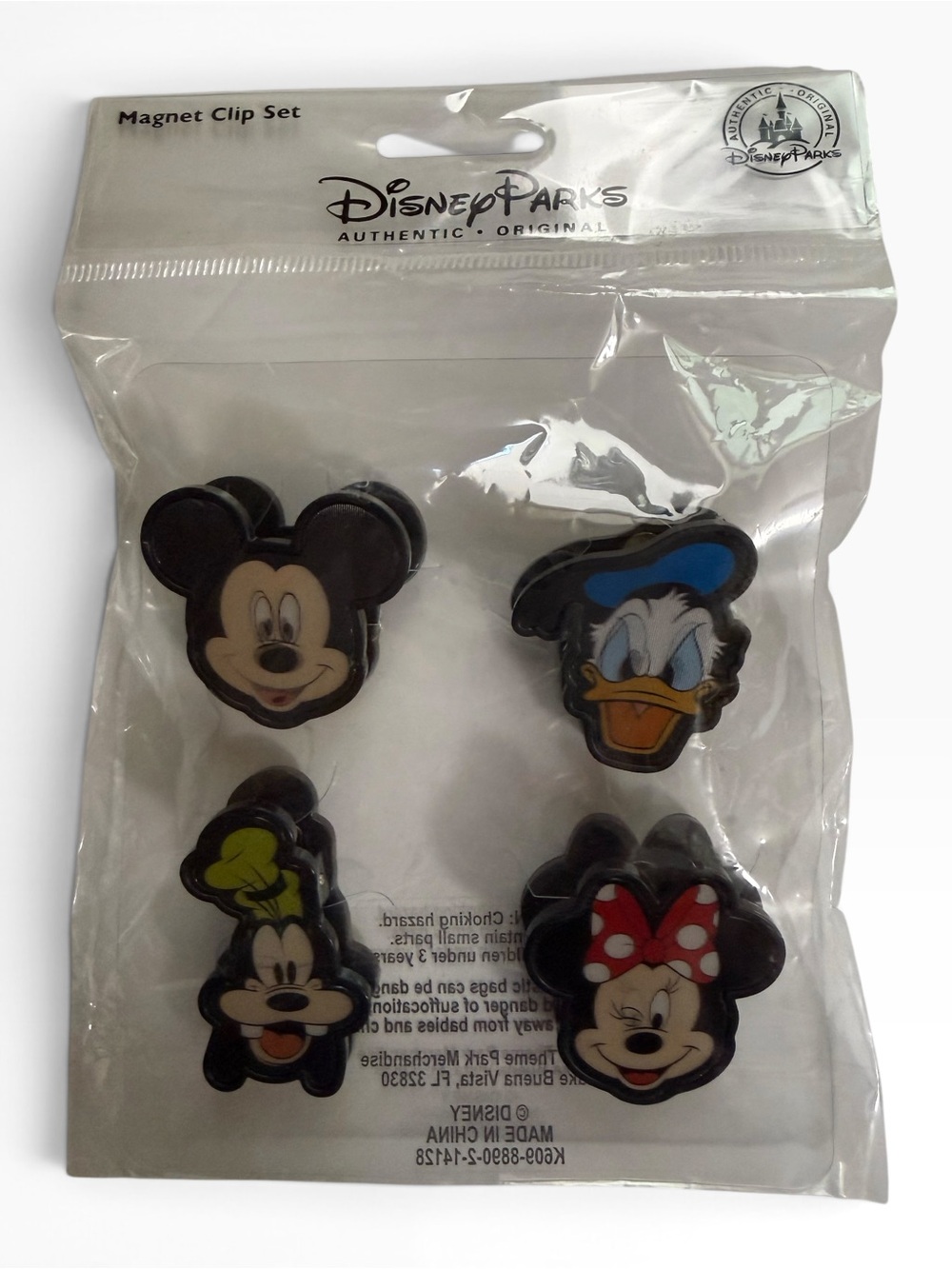 Disney Parks Lenticular Magnet Clip Set